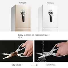Stainless Steel Kitchen Scissors Strong Food Shears For Meat Poultry Chicken