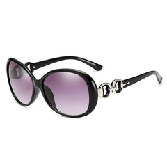 Oval Frame Sunglasses Casual Gradient Lens UV400