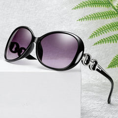 Oval Frame Sunglasses Casual Gradient Lens UV400