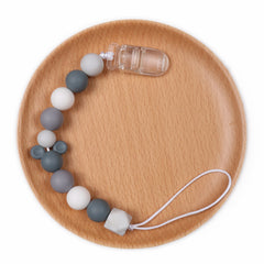 Baby Teether Pacifier Clip Chain Cute Silicone Beads Holder