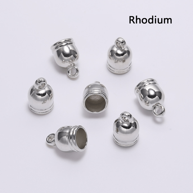 50pcs Necklace End Tip Tassel Caps Beads Cap For DIY Jewelry Making