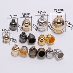 50pcs Necklace End Tip Tassel Caps Beads Cap For DIY Jewelry Making