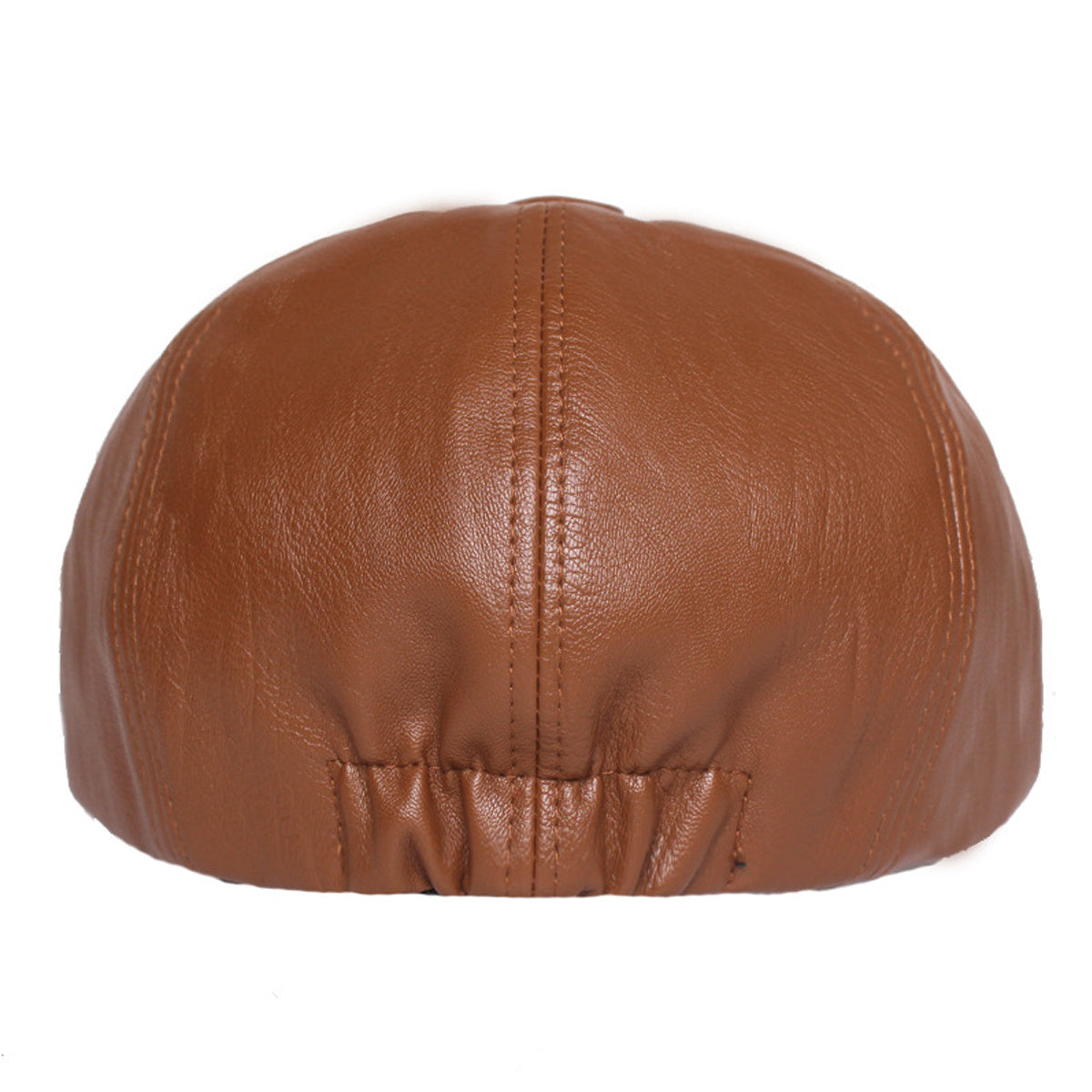 Leather Octagonal Cap Beret Newsboy Hat Unisex