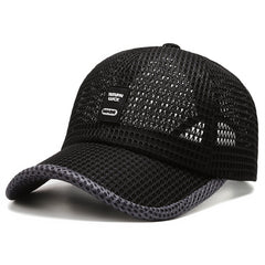 Men's Mesh Baseball Cap Breathable Summer Caps Dad Hat Outdoor Fishing Hats