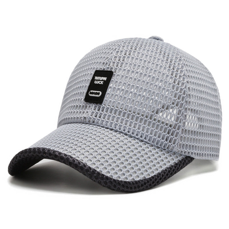 Men's Mesh Baseball Cap Breathable Summer Caps Dad Hat Outdoor Fishing Hats