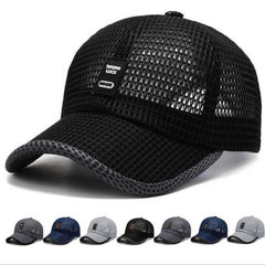 Men's Mesh Baseball Cap Breathable Summer Caps Dad Hat Outdoor Fishing Hats