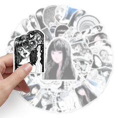50pcs Classic Horror Anime Stickers for Luggage Laptop Journals