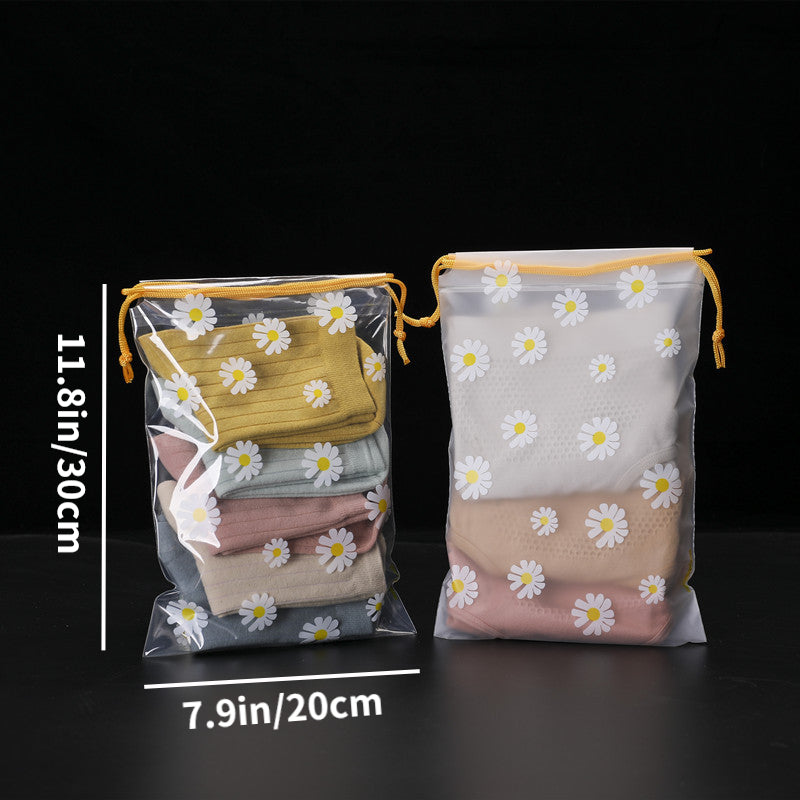 10pcs Waterproof Storage Bag Drawstring Travel Organizer