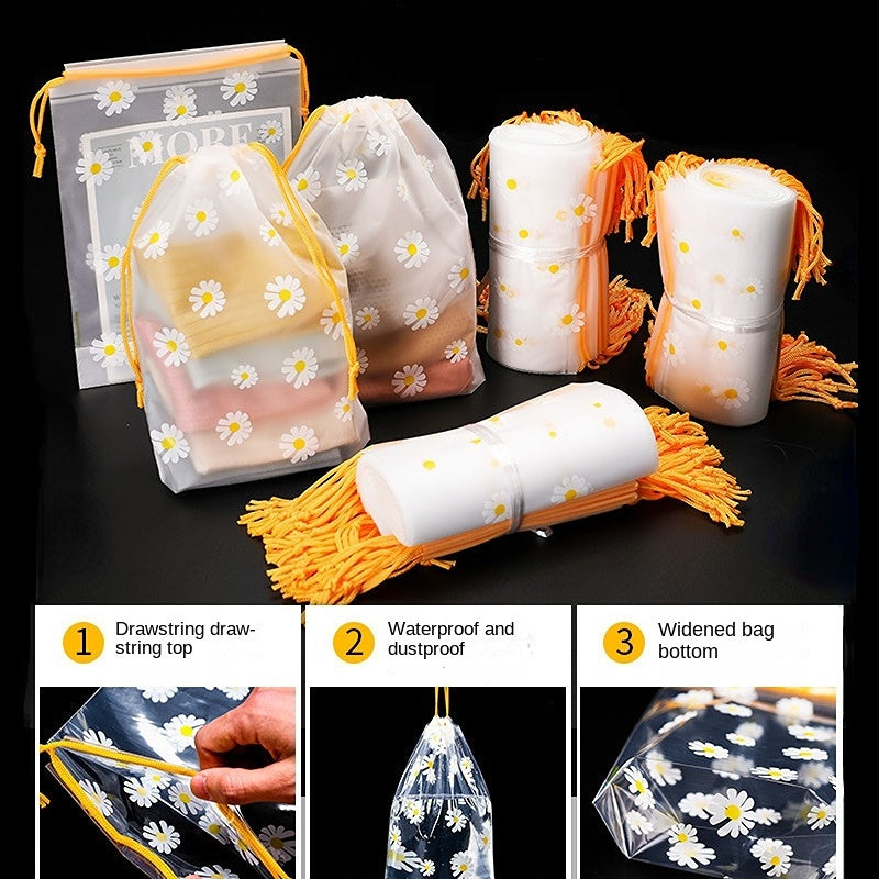 10pcs Waterproof Storage Bag Drawstring Travel Organizer