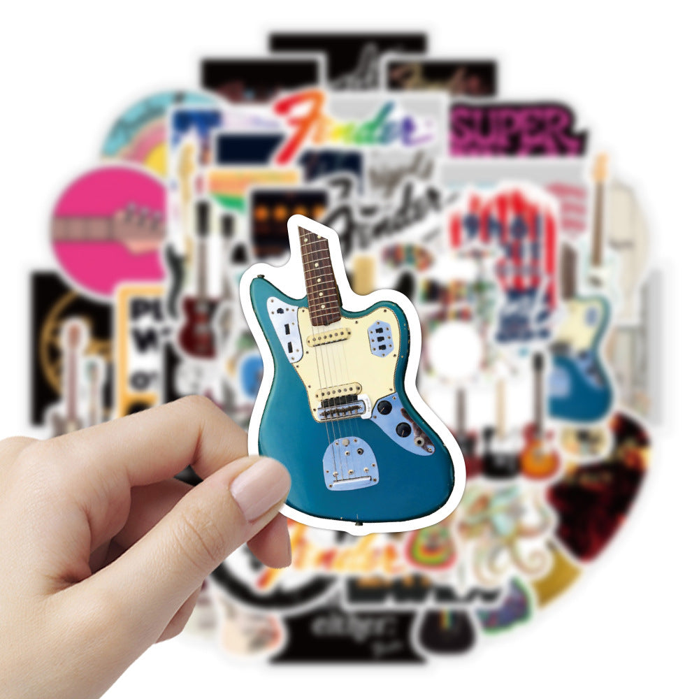 50pcs Rock Cartoon Waterproof Stickers for Phone Case Cup Decoration