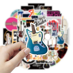 50pcs Rock Cartoon Waterproof Stickers for Phone Case Cup Decoration