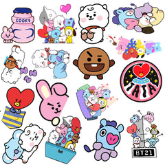 50pcs Animal Sticker Water Cup Sticker Waterproof Sticker