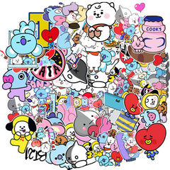 50pcs Animal Sticker Water Cup Sticker Waterproof Sticker