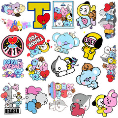 50pcs Animal Sticker Water Cup Sticker Waterproof Sticker