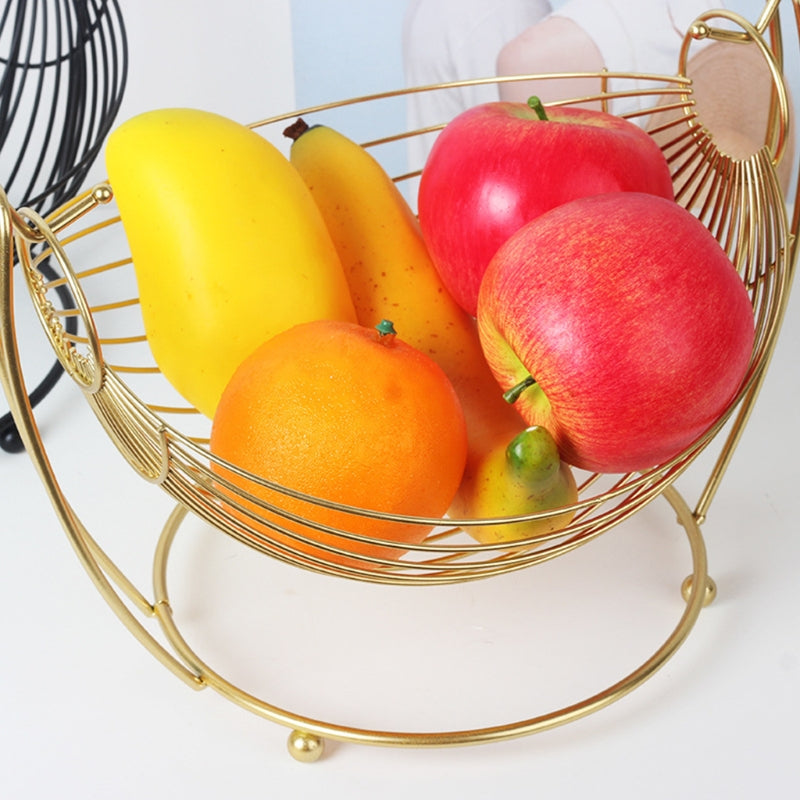 Hammock Shaped Fruit Vegetable Basket Iron Wire Storage Hamper