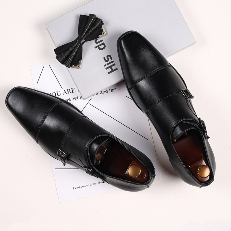 Men's Double Monk Loafers Non Slip Casual Shoes