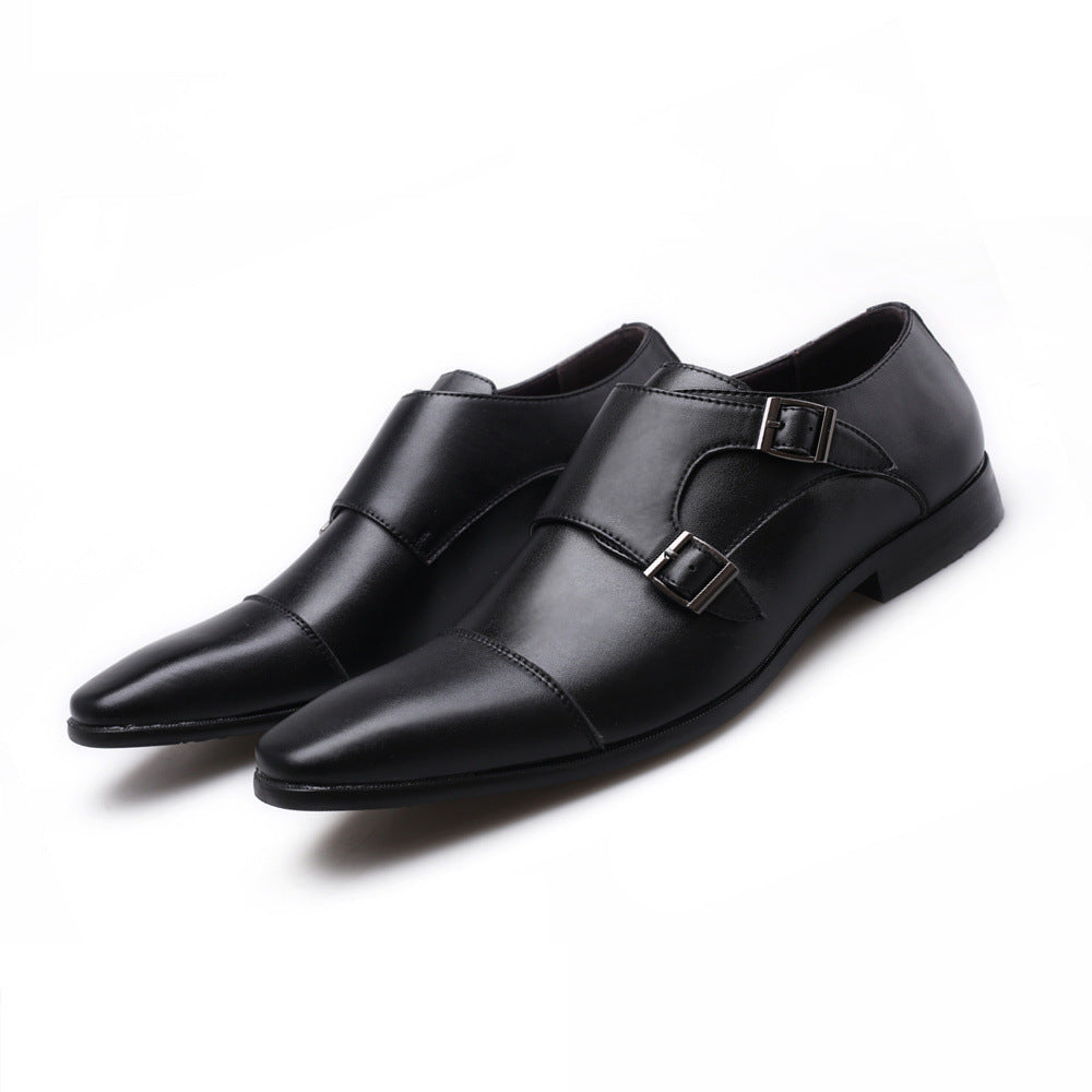 Men's Double Monk Loafers Non Slip Casual Shoes