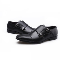 Men's Double Monk Loafers Non Slip Casual Shoes