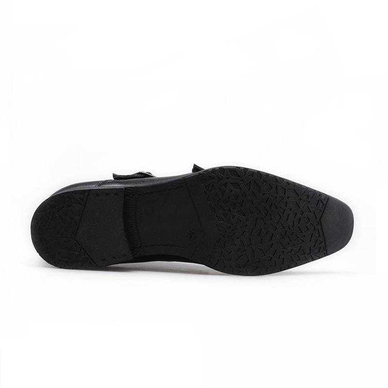 Men's Double Monk Loafers Non Slip Casual Shoes