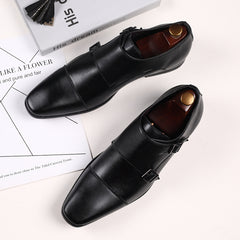 Men's Double Monk Loafers Non Slip Casual Shoes