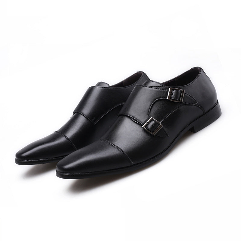 Men's Double Monk Loafers Non Slip Casual Shoes