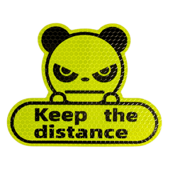 Reflective Honeycomb Cartoon Car Decoration Stickers - Keep Distance & Add Fun
