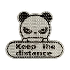 Reflective Honeycomb Cartoon Car Decoration Stickers - Keep Distance & Add Fun