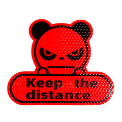 Reflective Honeycomb Cartoon Car Decoration Stickers - Keep Distance & Add Fun