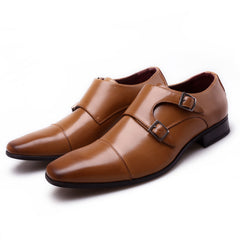Men's Double Monk Loafers Non Slip Comfy Casual Shoes