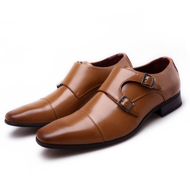 Men's Double Monk Loafers Non Slip Comfy Casual Shoes