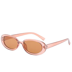 Oval Frame Sunglasses For Women Men Photo Booth Props UV400