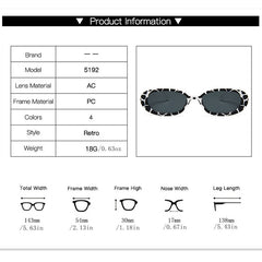 Oval Frame Sunglasses For Women Men Photo Booth Props UV400