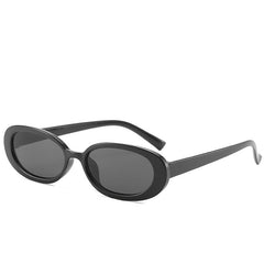 Oval Frame Sunglasses For Women Men Photo Booth Props UV400