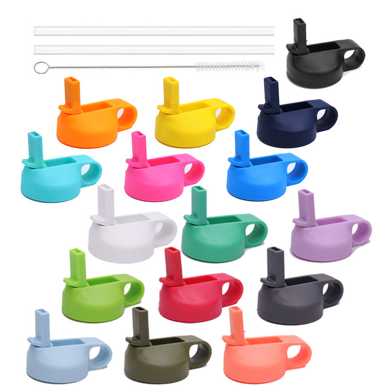 Stainless Steel Cup Lid Set for 12-64oz Wide Mouth Bottles