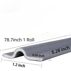 Self Adhesive Window Sealing Strip Weather Soundproofing Anti Air Leak Tape 2m