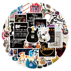 50pcs Rock Cartoon Waterproof Stickers for Phone Case Cup Decoration