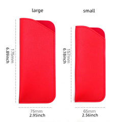 Stitch Detail PU Leather Sunglasses Pouch Portable Eyeglasses Container