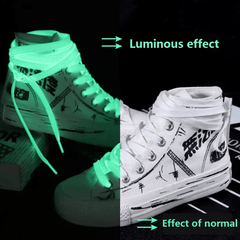 Reflective Luminous Shoelaces for Sports Shoes