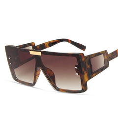 Square Frame Sunglasses One Piece Sunnies Wide Legs Small Windows