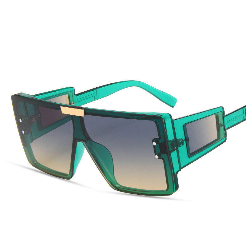 Square Frame Sunglasses One Piece Sunnies Wide Legs Small Windows