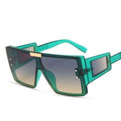 Square Frame Sunglasses One Piece Sunnies Wide Legs Small Windows