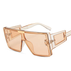 Square Frame Sunglasses One Piece Sunnies Wide Legs Small Windows
