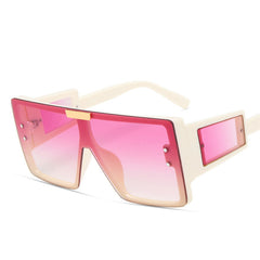 Square Frame Sunglasses One Piece Sunnies Wide Legs Small Windows