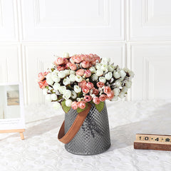 15 Mini Roses Bouquet Realistic Decoration Perfect Gift Birthday Party Supplies