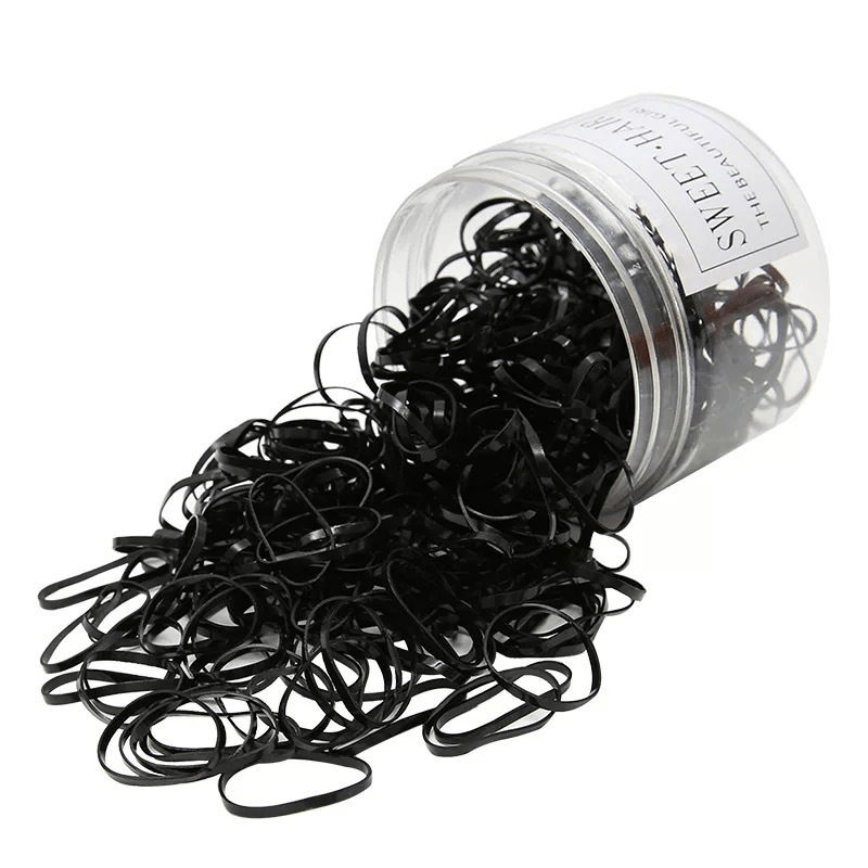 1500pcs Disposable Hair Ties for Baby Girls' Ponytails