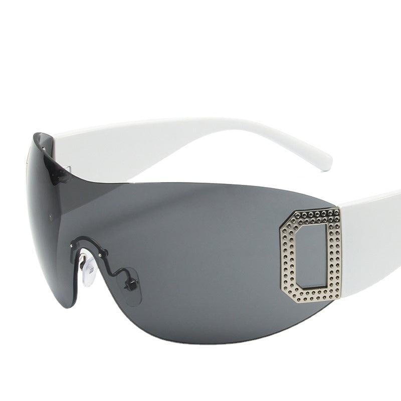 Men's D-Shaped Integrated Y2K Party Sunglasses