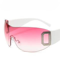 Men's D-Shaped Integrated Y2K Party Sunglasses
