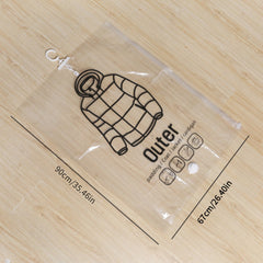 Transparent Vacuum Compression Bag Dustproof Hanging Travel Storage