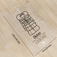 Transparent Vacuum Compression Bag Dustproof Hanging Travel Storage