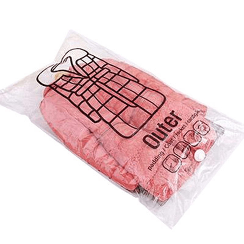 Transparent Vacuum Compression Bag Dustproof Hanging Travel Storage
